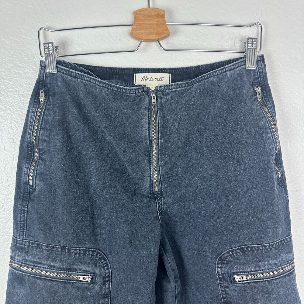 Madewell Low Slung Baggy Cargo Jeans 27 Winsom Wash Y2K Cool Grunge Alt Emo - Picture 4 of 13